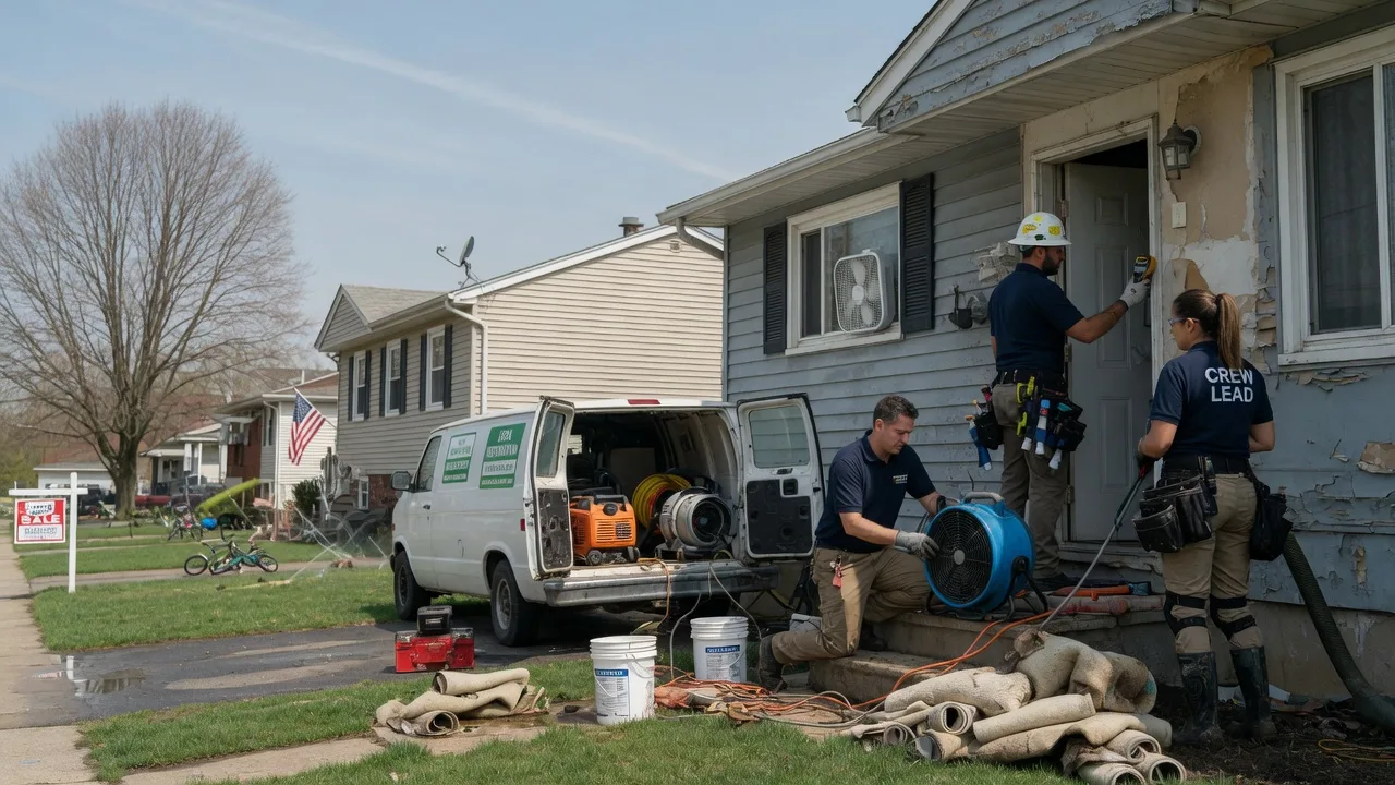 Flood Cleanup in Burlington, NJ near me